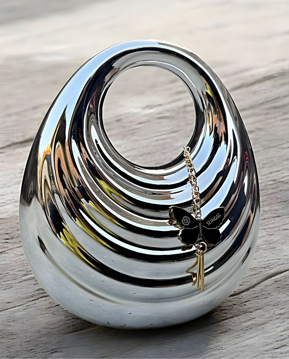 Slingss Luxury Range Exclusive Crystal Acrylic Partywear Handbag Purse For Ladies With Long Chain