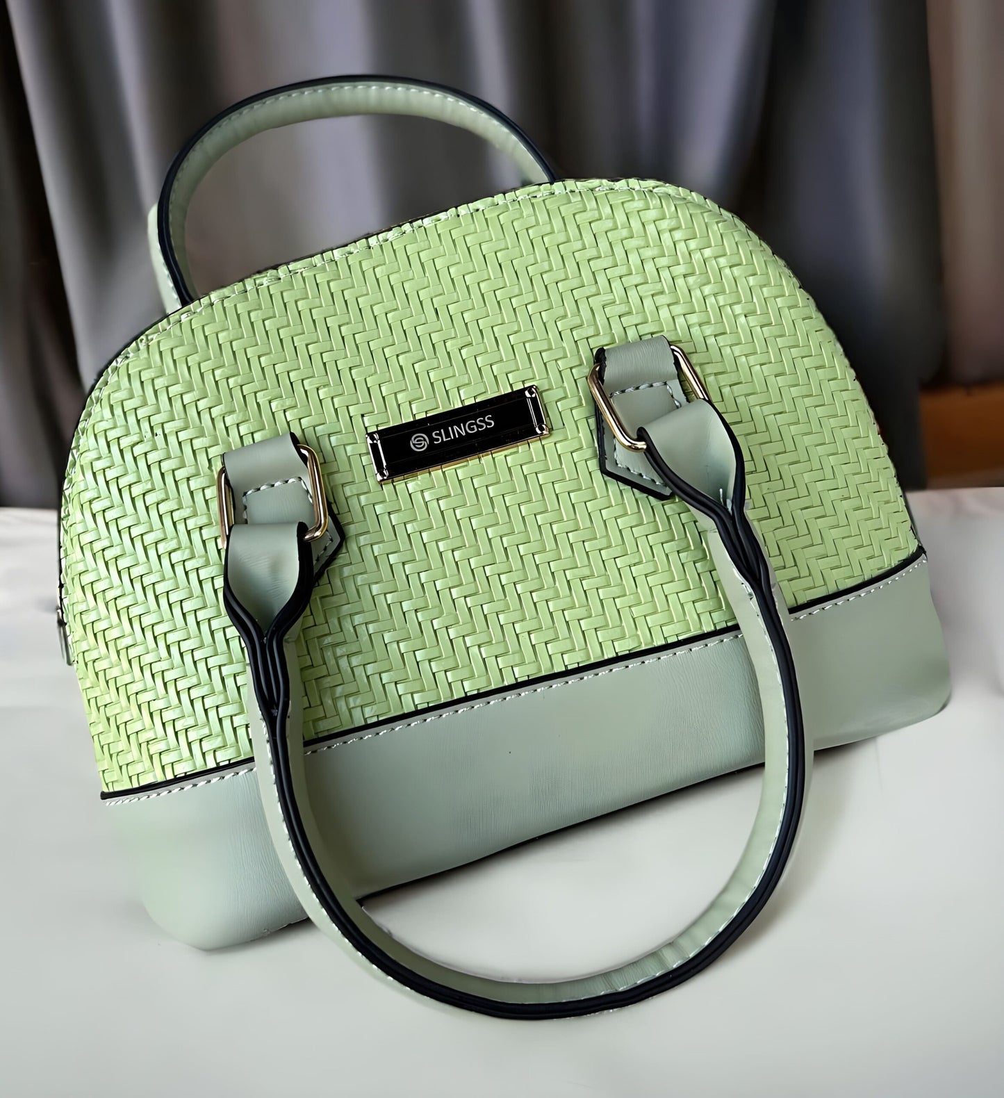 Slingss Premium Dual Color Sling Bag For Ladies With Long Belt & Handle