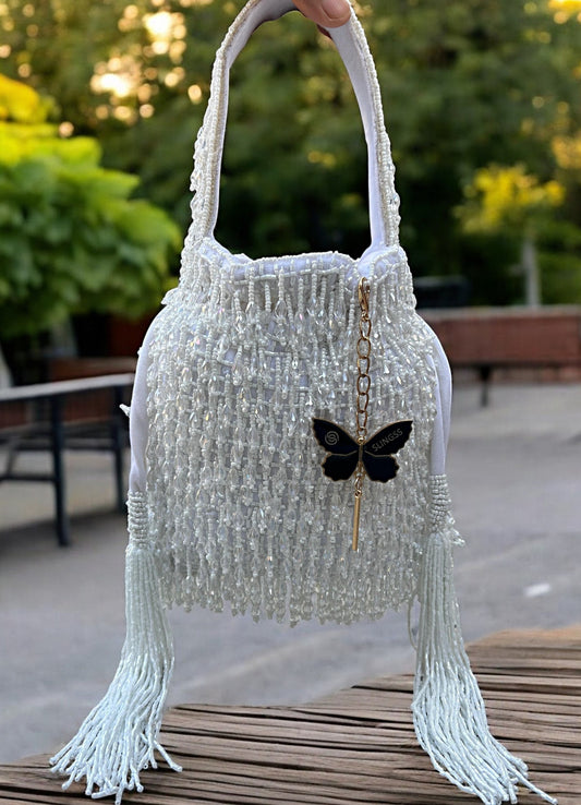 Slingss Exclusive Luxury Range Crystal Partywear Potli For Ladies With Handle